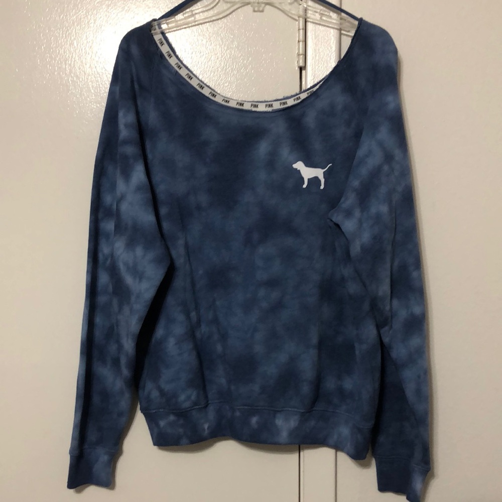 Blue Tie Dye Sweatshirt